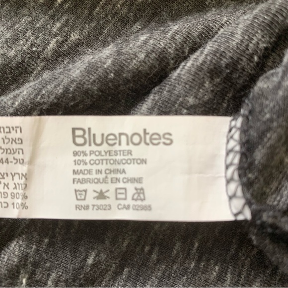 BLUENOTES Hooded Lounge/Everyday Top With Long Sleeves Grey Size Small - Picture 7 of 9